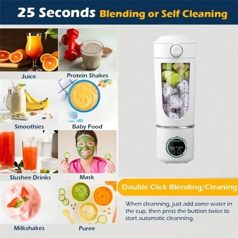 12-Blade Smoothie Blender Bottle