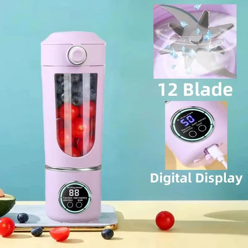 12-Blade Smoothie Blender Bottle